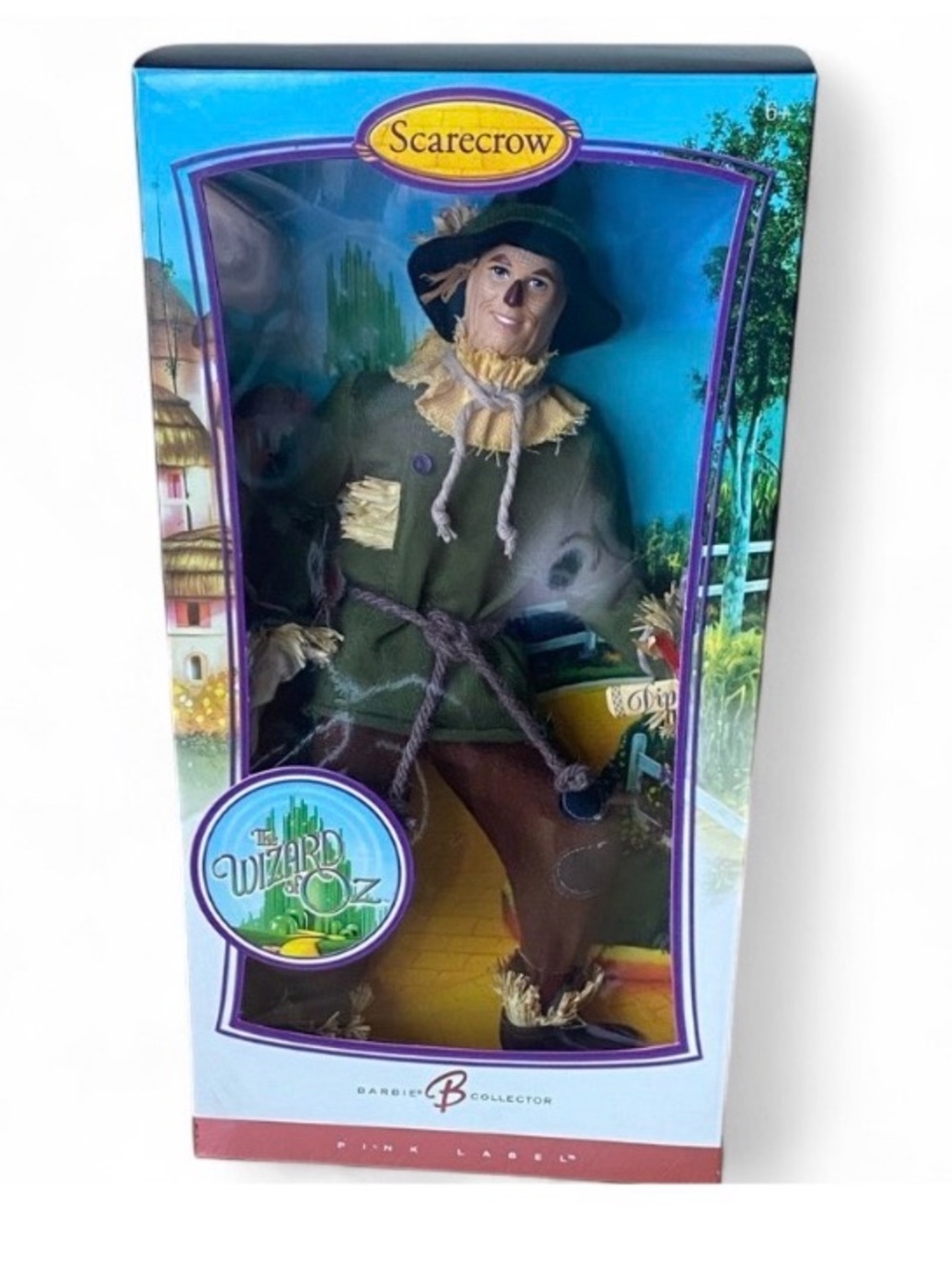 Barbie Wizard of Oz Scarecrow Doll 2006 Pink Label Collector K8689 NRFB
